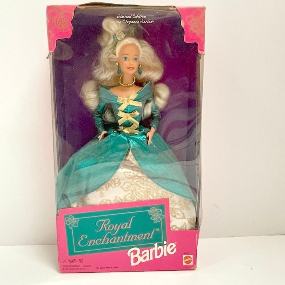 1995 Royal Enchantment Barbie Doll From Limited Edition Evening Elegance Series